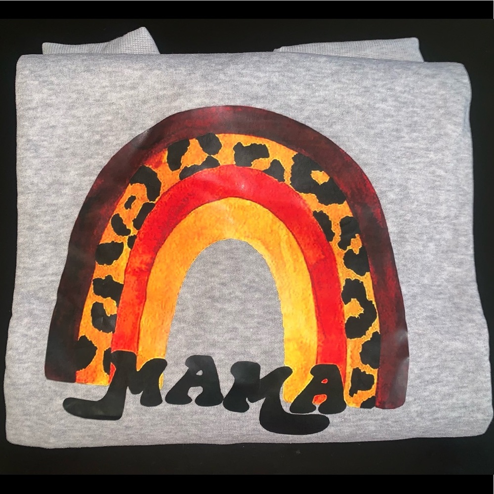 Mama Culture Rainbow Plus Sized Sweatshirt